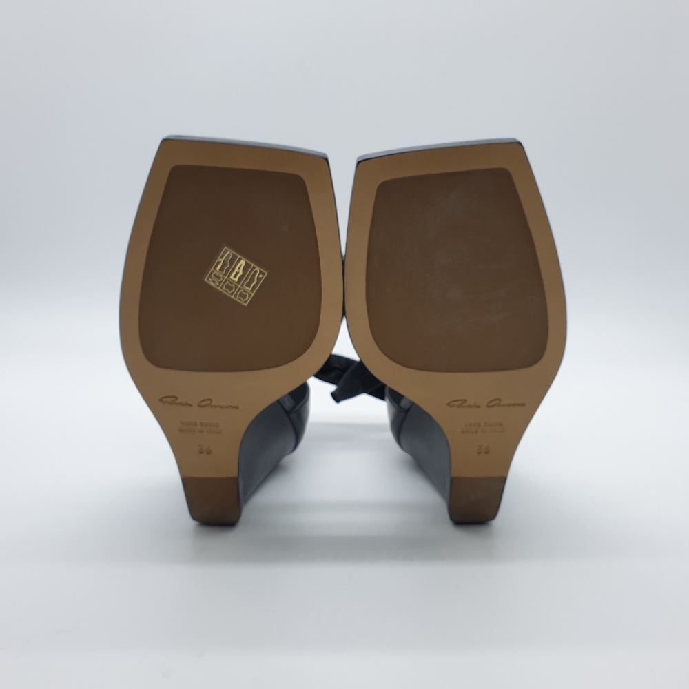 Rick Owens Single Bow Wedge leather - Picture 5 of 10